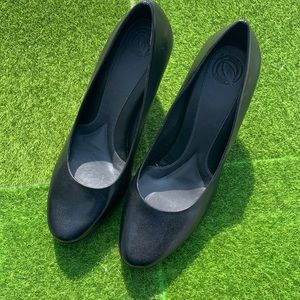 NURTURE by LAMAZE Women's Blue leather heels, size 9, 3 inches